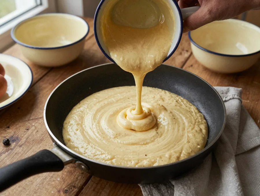 Amerikai palacsinta magyarul: puha, vastag pancake reggelire elkészítése, 6. lépés