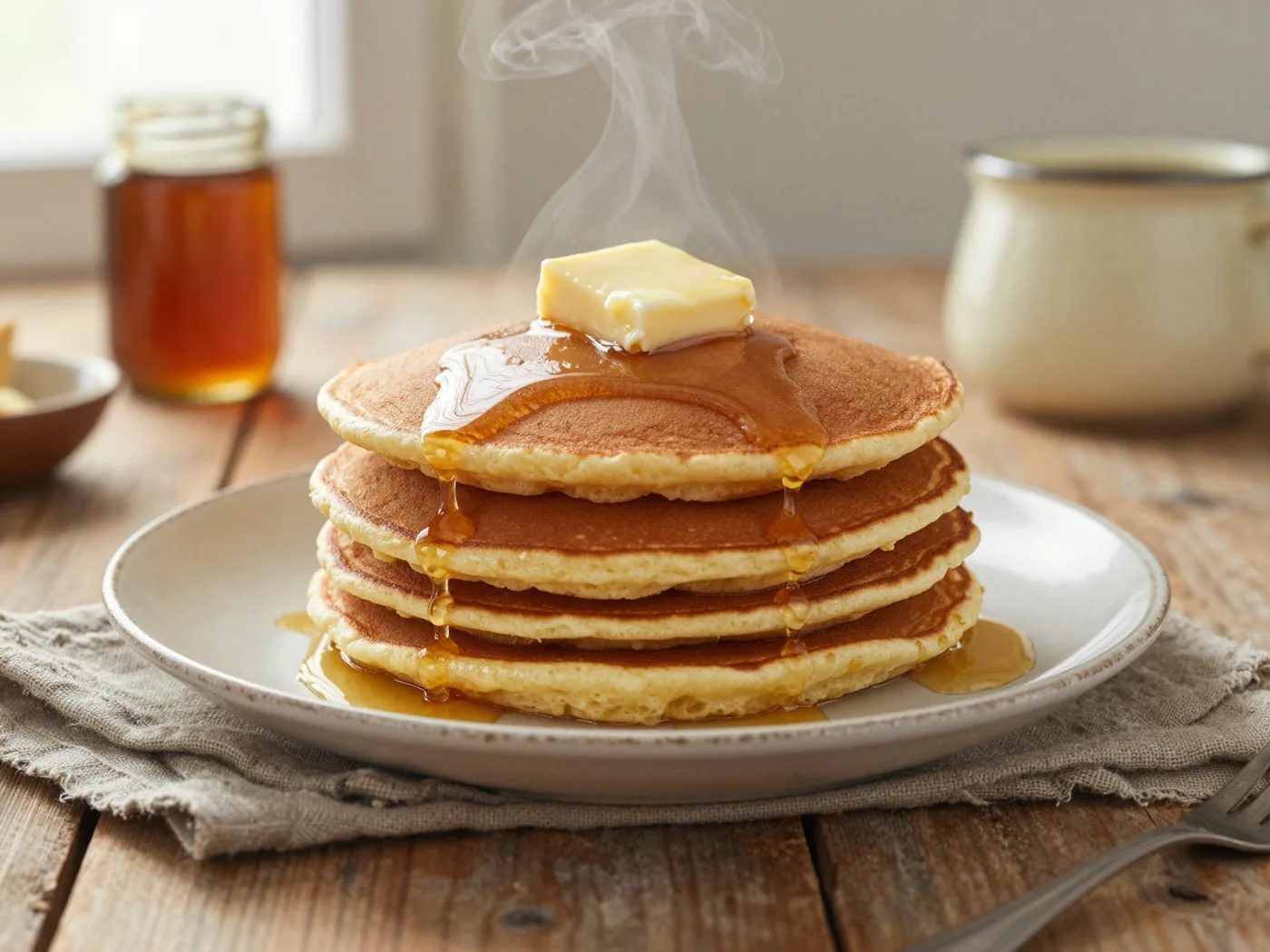 Amerikai palacsinta magyarul: puha, vastag pancake reggelire