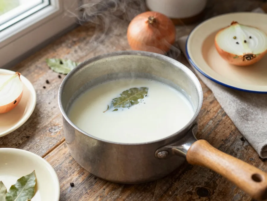 Besamel szósz recept pontos arányokkal, csomómentesen elkészítése, 1. lépés