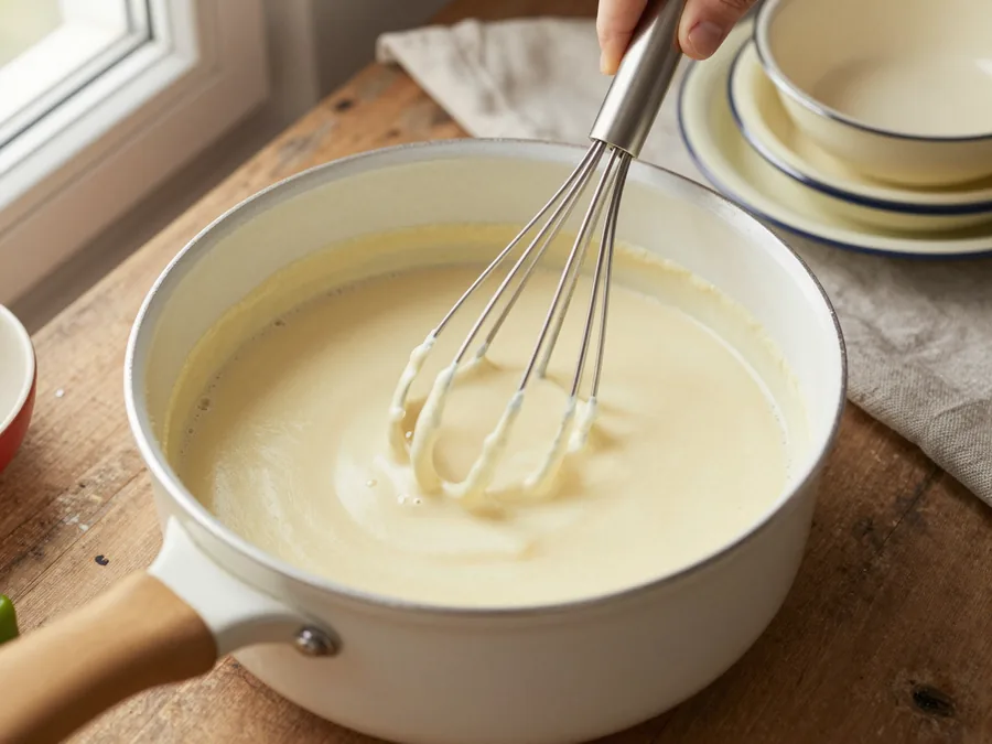 Besamel szósz recept pontos arányokkal, csomómentesen elkészítése, 6. lépés