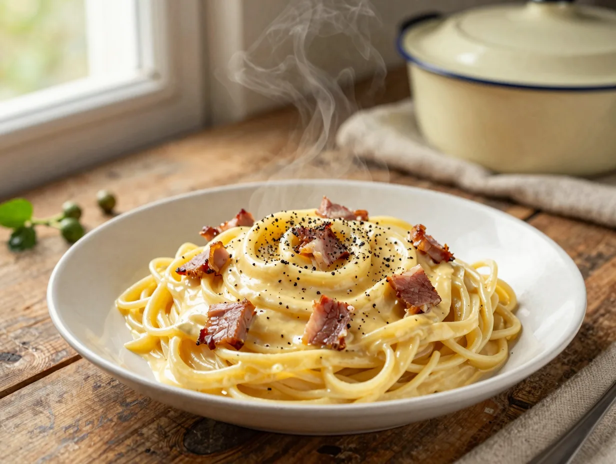 Carbonara eredetiben és tejszínesen, összement szósz nélkül