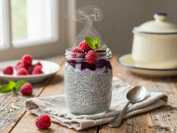 Chia puding reggelire: este bekevered, reggel kész