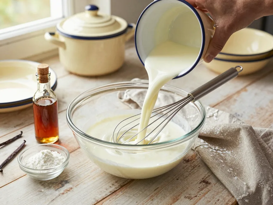 Chia puding reggelire: este bekevered, reggel kész elkészítése, 1. lépés