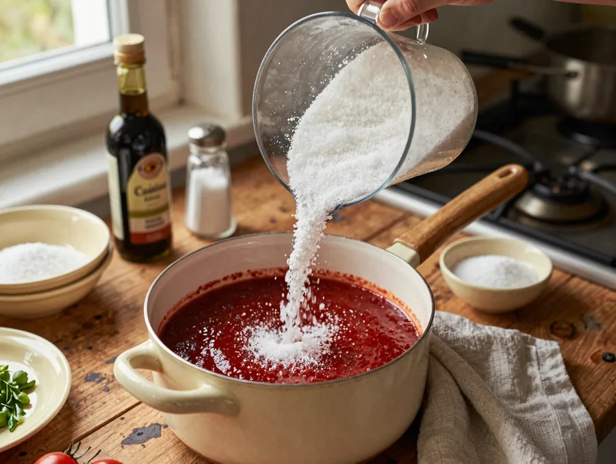 Házi ketchup télire, tartósítószer nélkül, üvegekbe elkészítése, 7. lépés