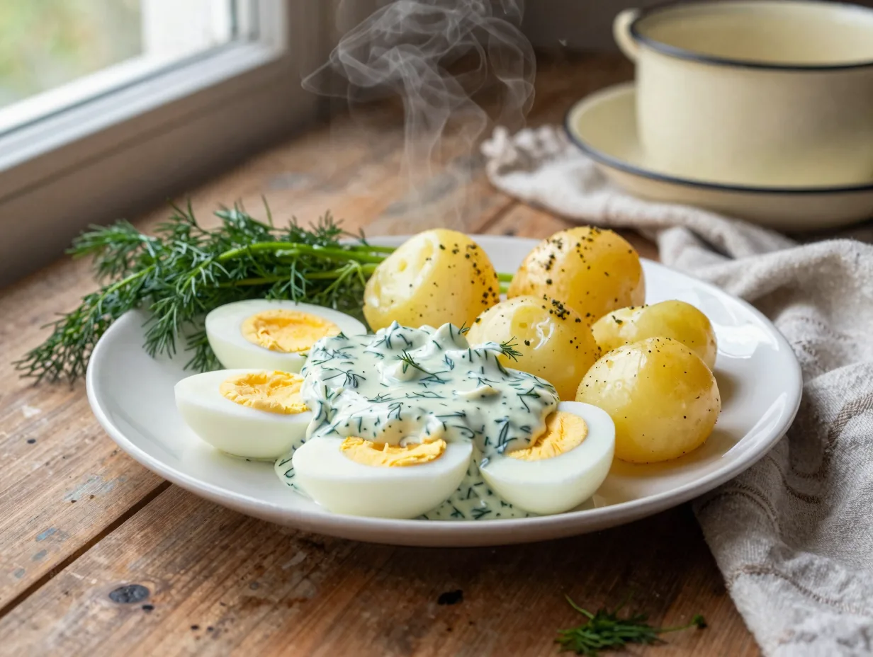 Kapormártás főtt tojással, pont olyan sűrű, mint régen