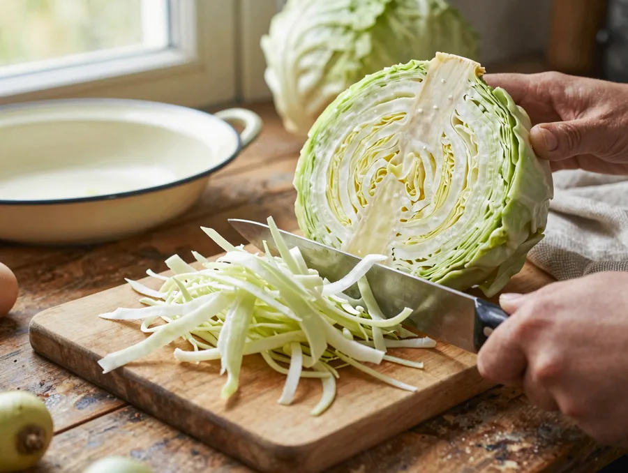 Káposztasaláta coleslaw módra, roppanós marad másnap is elkészítése, 1. lépés