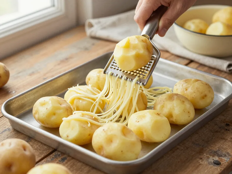 Krumplis pogácsa, a legpuhább recept maradék burgonyából elkészítése, 1. lépés