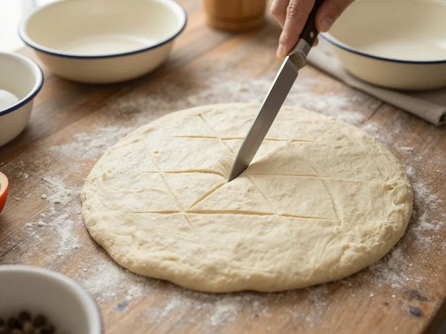 Krumplis pogácsa, a legpuhább recept maradék burgonyából elkészítése, 7. lépés