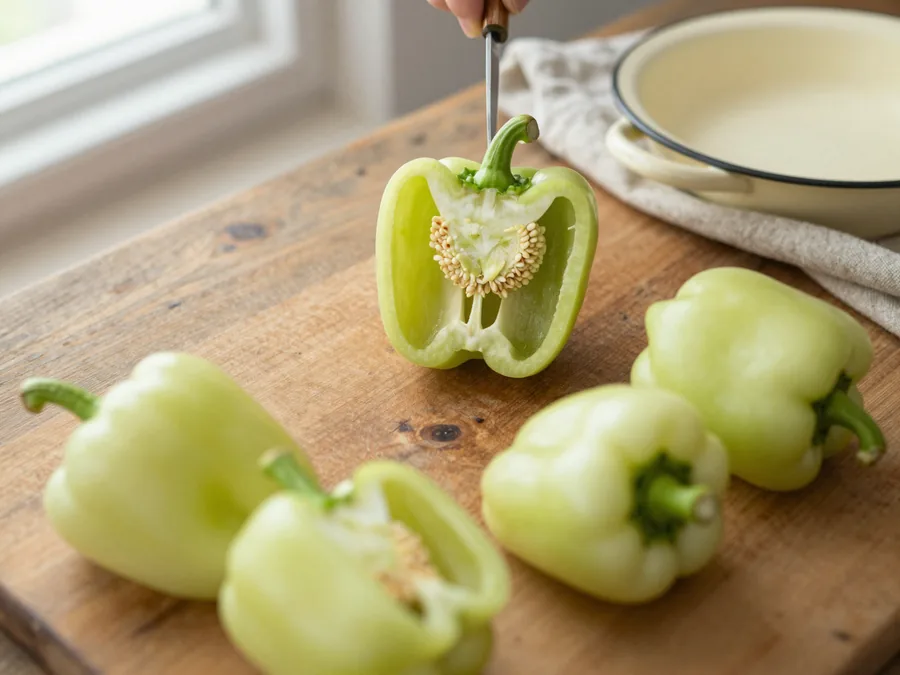 Töltött paprika paradicsomos lében, ahogy régen készült elkészítése, 4. lépés