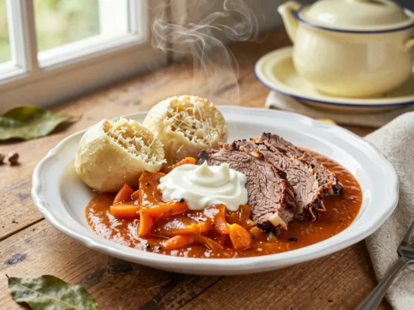 Vadas mártás zsemlegombóccal, nagymamám vasárnapi receptje