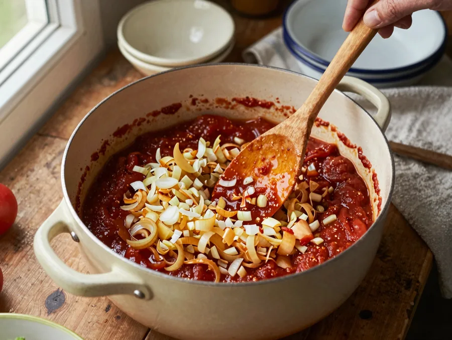 Vega töltött paprika gombás rizzsel, igazi ebédfogás elkészítése, 4. lépés